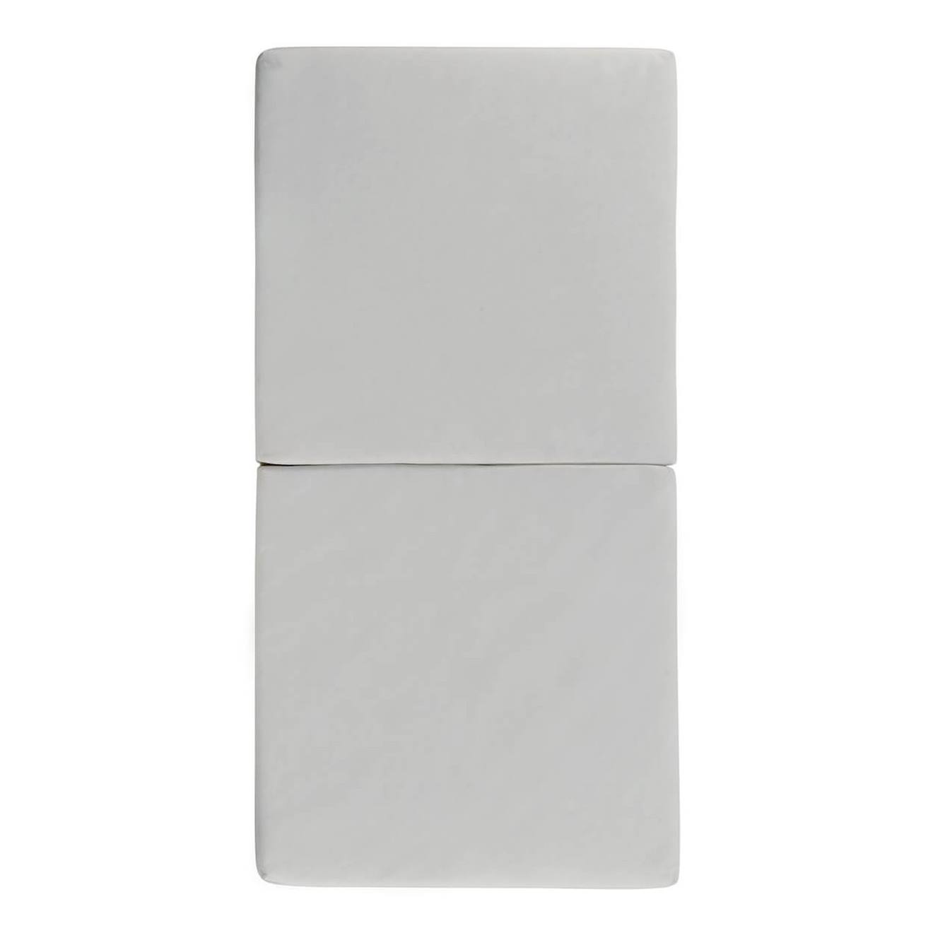 Matelas Bébé Pliant 2 Parties 60x120cm Gris Clair (Tinéo) - Image 2