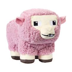 Jouet-Premier âge-Peluches-Minecraft peluche mouton rose