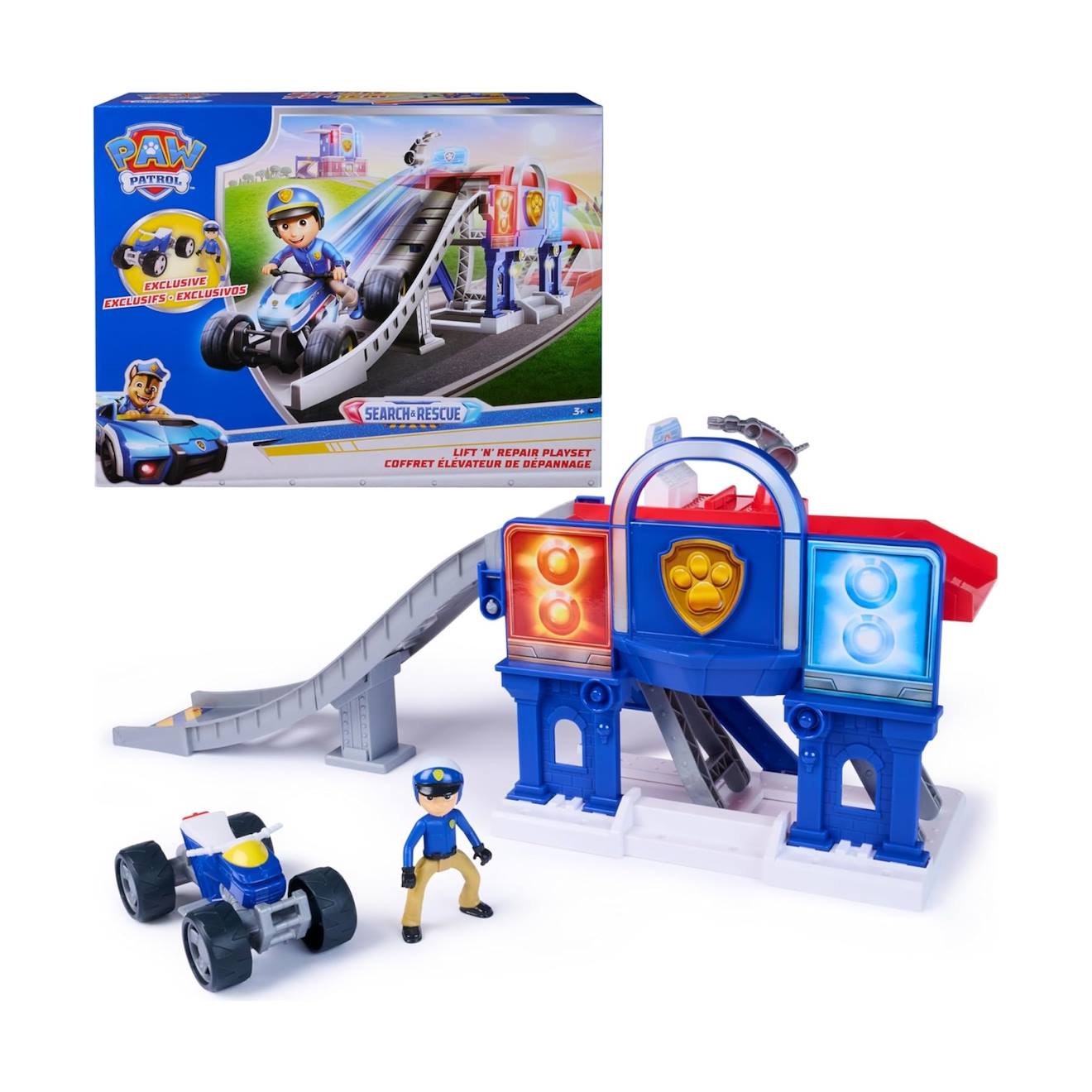 Paw Patrol - Pat Patrouille - Elévateur De Dépannage Search & Rescue Multicolore