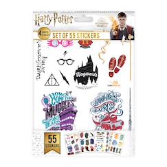 Jouet-Activités artistiques et musicales-55 autocollants - harry potter