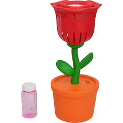 Jouet-Machines à bulles fleurs avec LED et piles, 50 ml