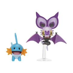 Jouet-Jeux d'imagination-Figurines, mini mondes, héros et animaux-Figurines de combat pokémon curly form et rowlet