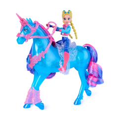 Jouet-Jeux d'imagination-Figurines, mini mondes, héros et animaux-Unicorn academy - l'école des licornes - playset interactif river et isabel