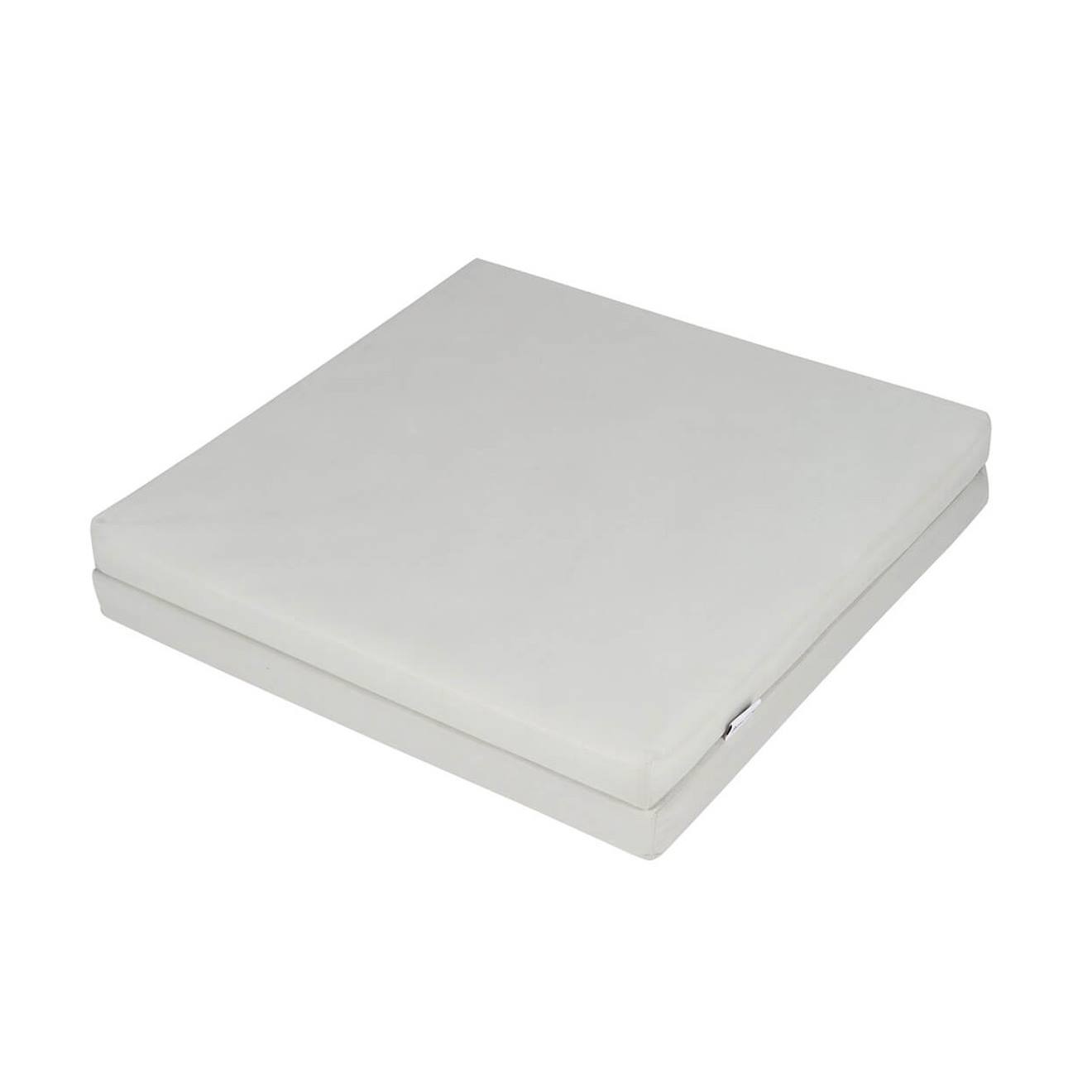 Matelas Bébé Pliant 2 Parties 60x120cm Gris Clair (Tinéo) - Image 1