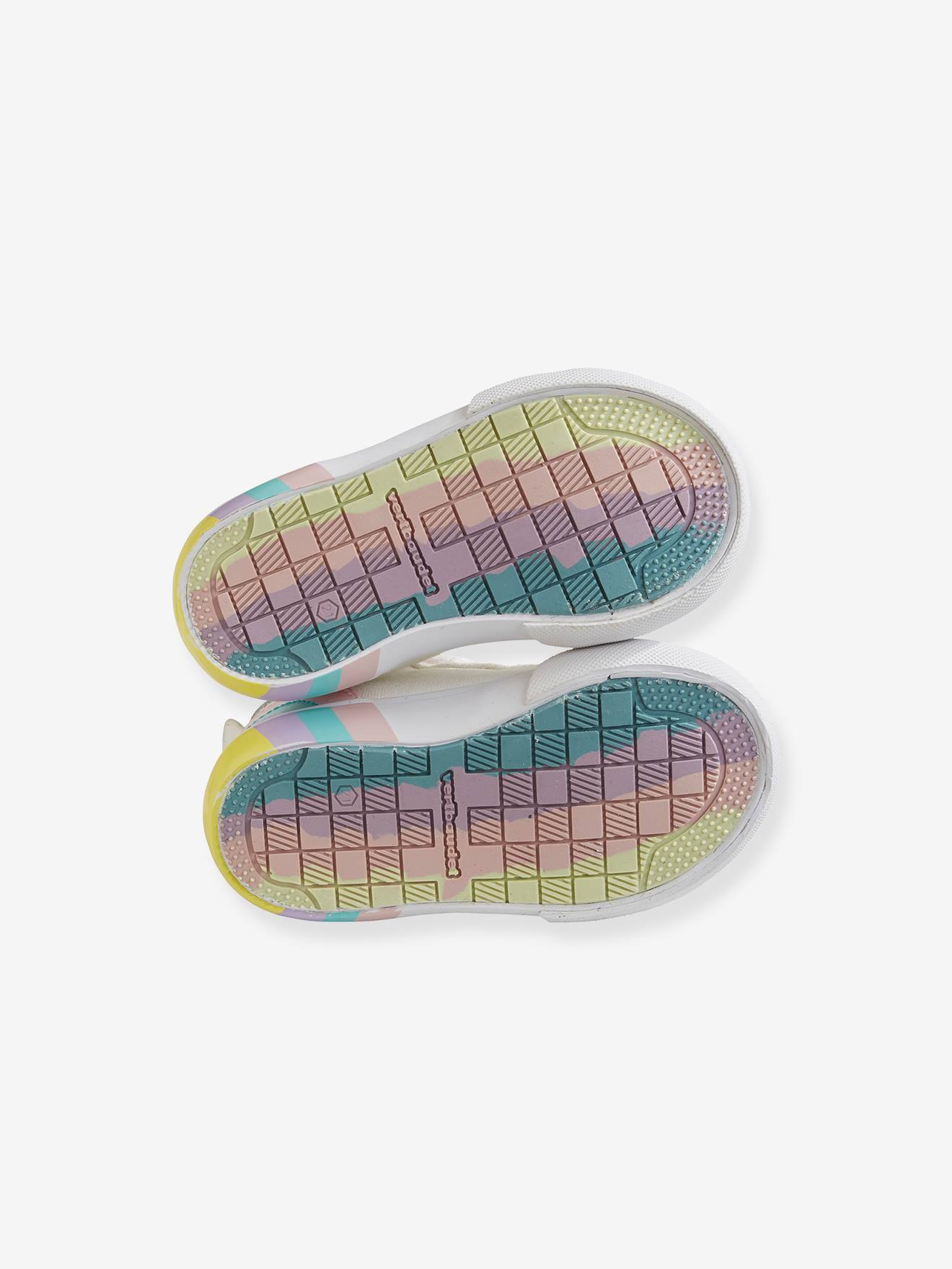Baskets Montantes Bebe Fille Blanc Vertbaudet
