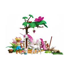 Jouet-Jeux d'imagination-Magic unicorns ecurie licorne magique : maman & poulain 71839
