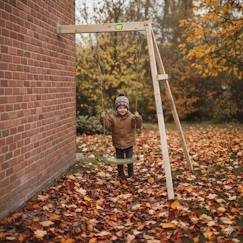 Jouet-Balançoire en bois fixation murale pour jardin enfant