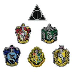 Set de 6 écussons deluxe maisons poudlard - harry potter  - vertbaudet enfant