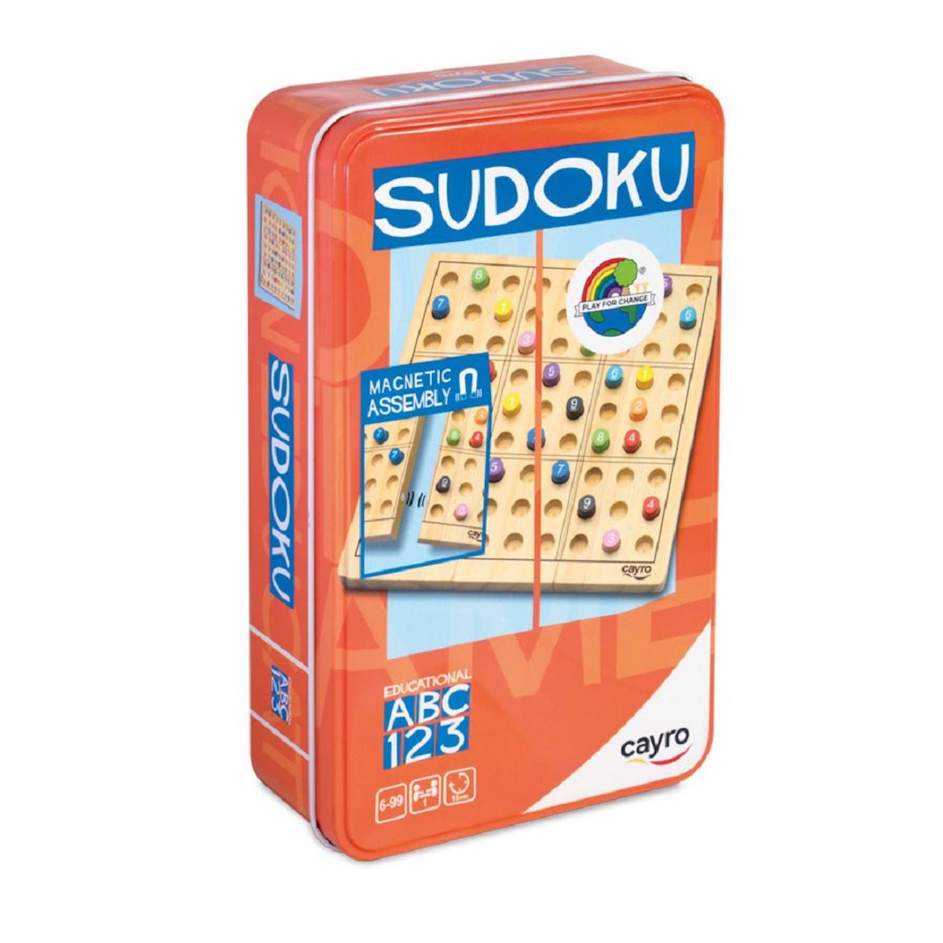 Sudoku En Boite Métal Orange