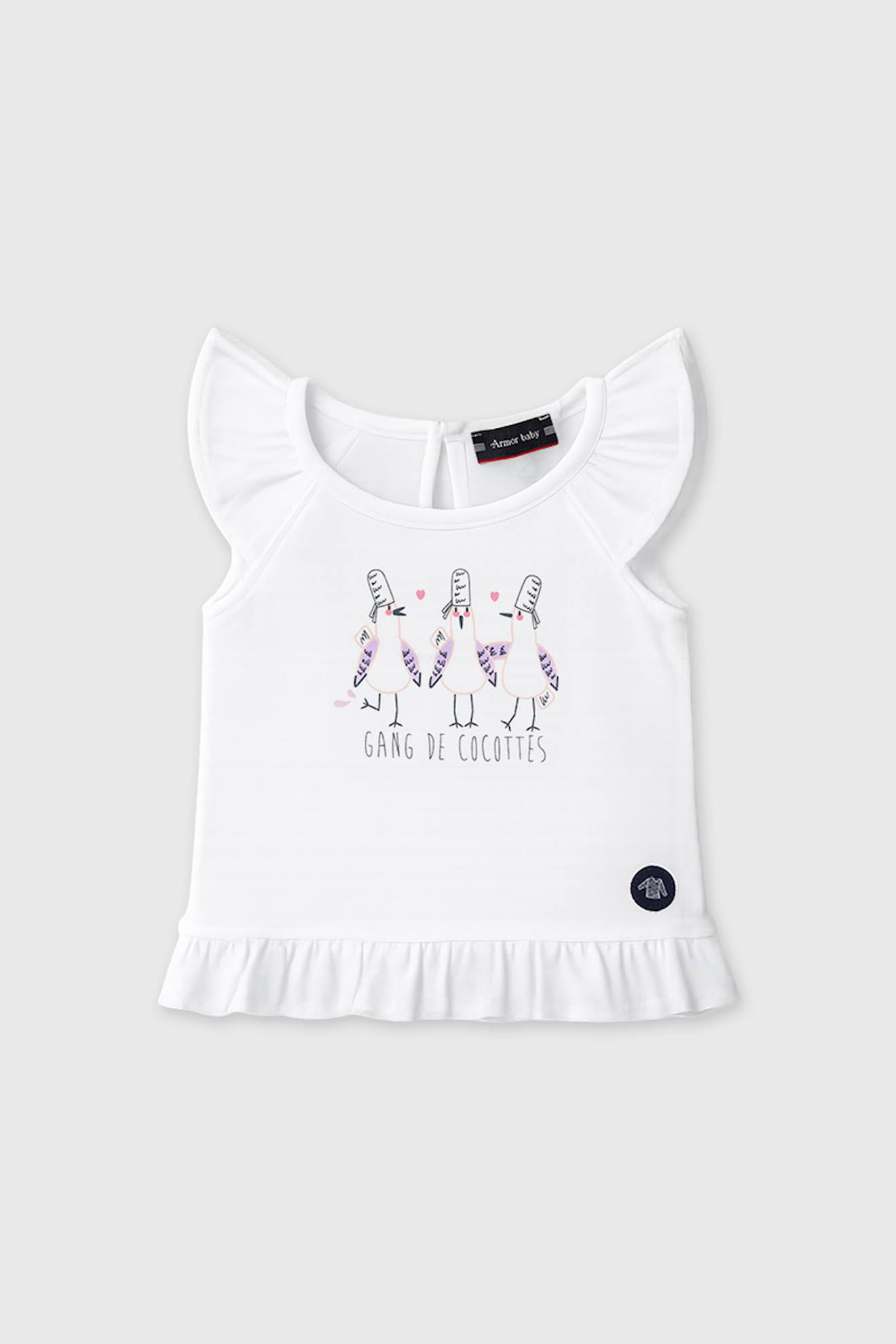 Dbardeur Cocottes Bb - Coton Lger Blanc 25 €