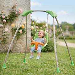 -Portique balançoire bébé métal 1,2 m tatou