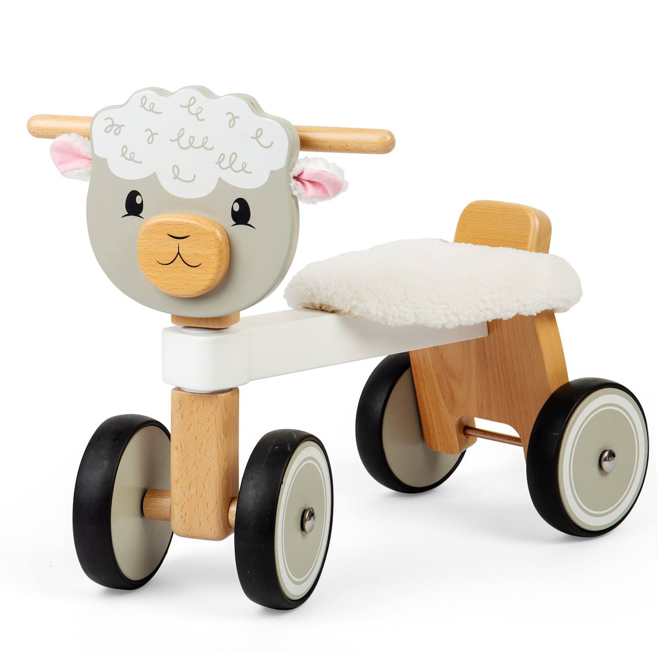 Porteur En Bois Blanc