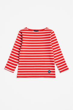 Garçon-T-shirt, polo, sous-pull-Marinière en coton épais enfant