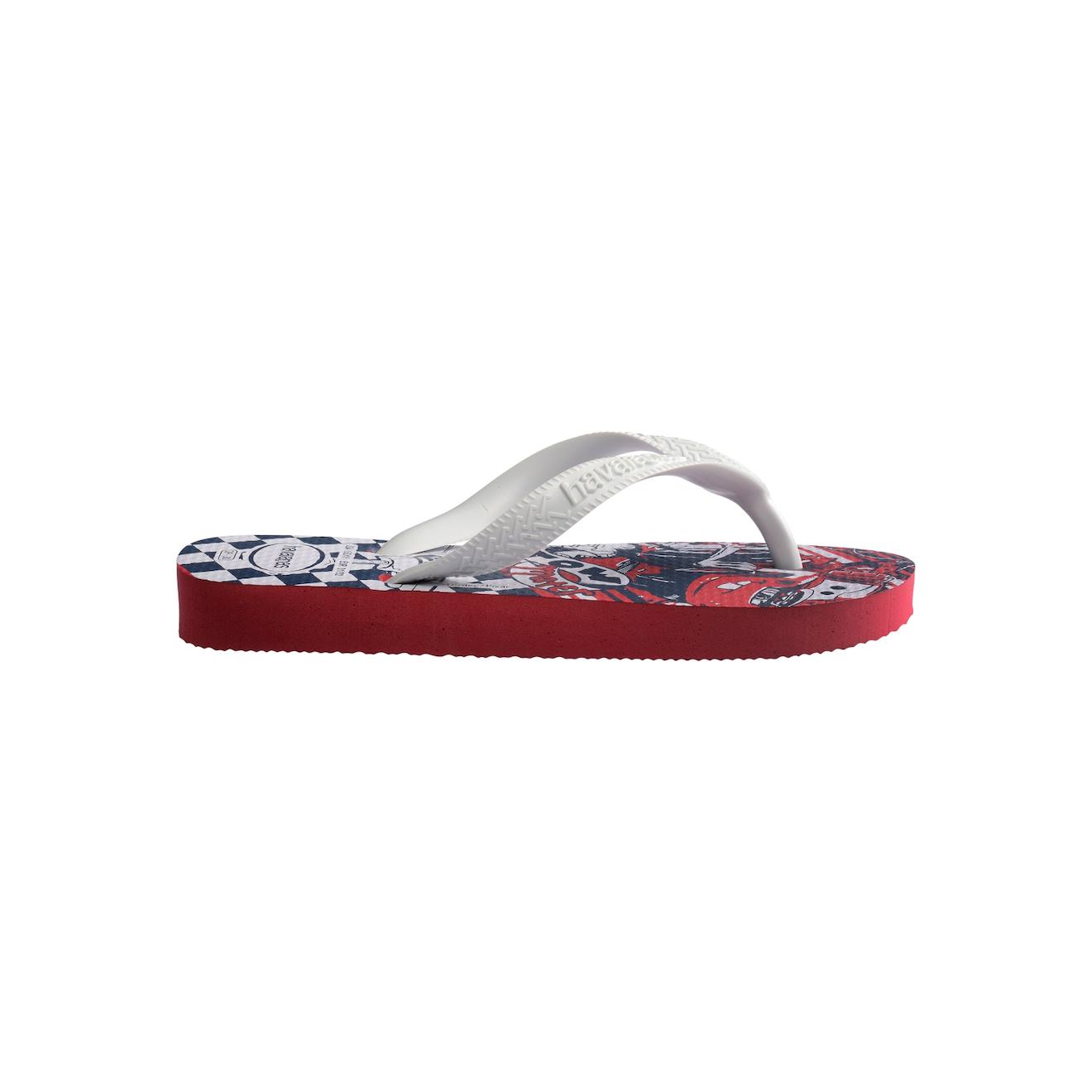 Tongs À Enfiler Cars Rouge