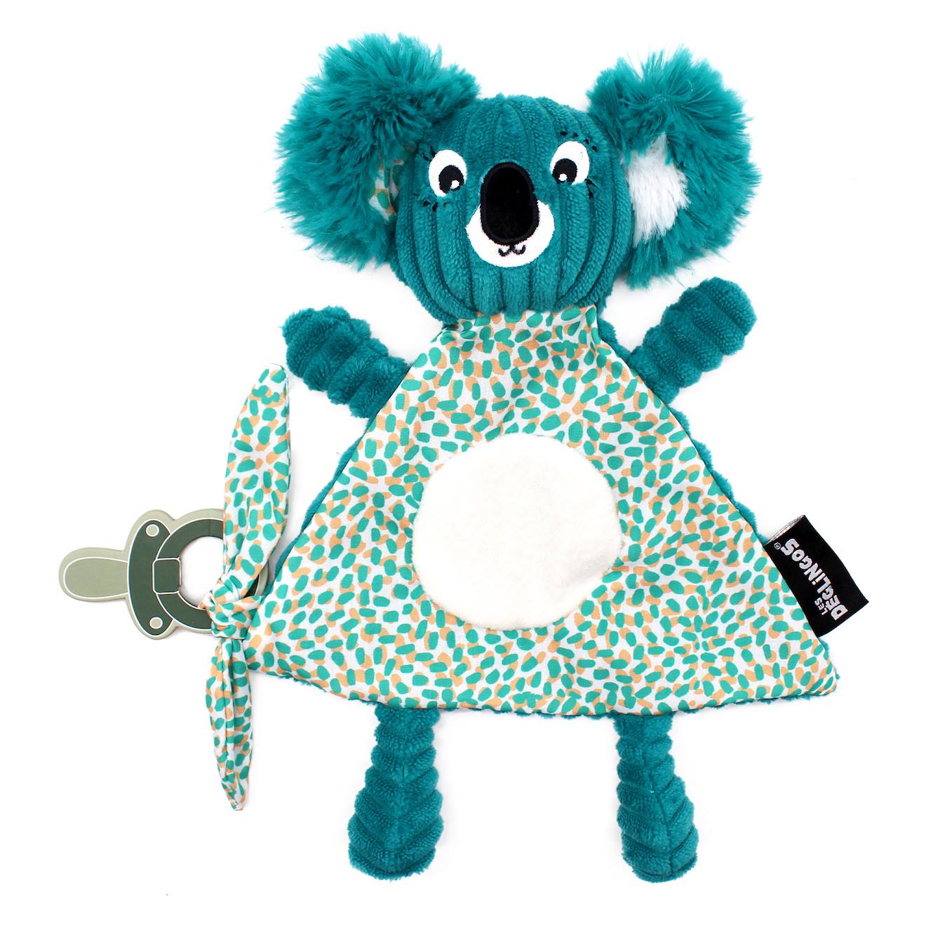 Doudou En Velours Côtelé Bleu