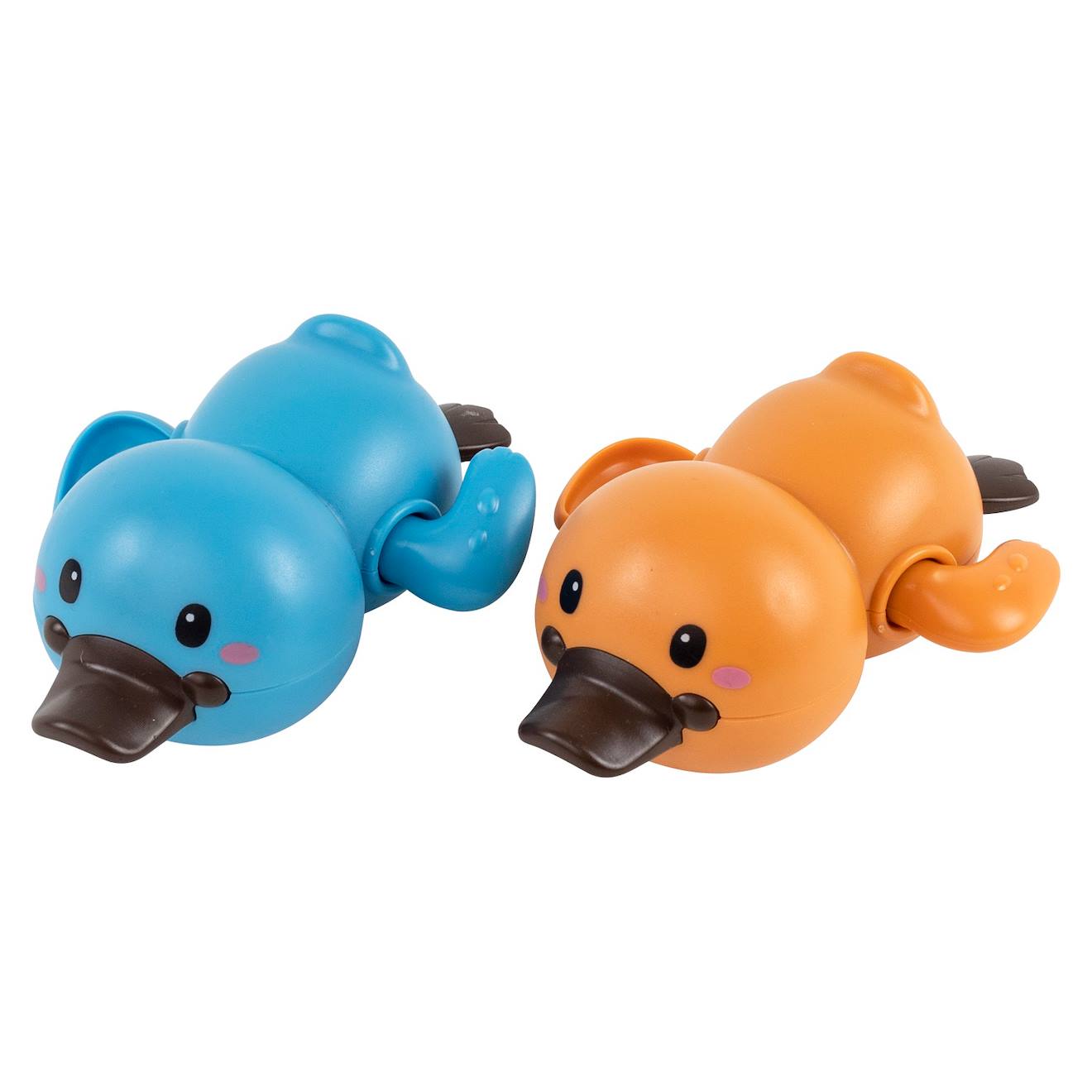 Ornithorynques De Course Pour Le Bain Bleu