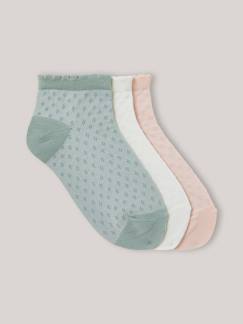 Socquettes  pointelles par lot de 3  - vertbaudet enfant