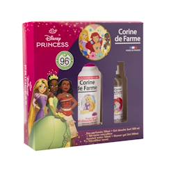-Coffret Princesses enfant avec eau parfumée gel douche 2 en 1 et serviette microfibre