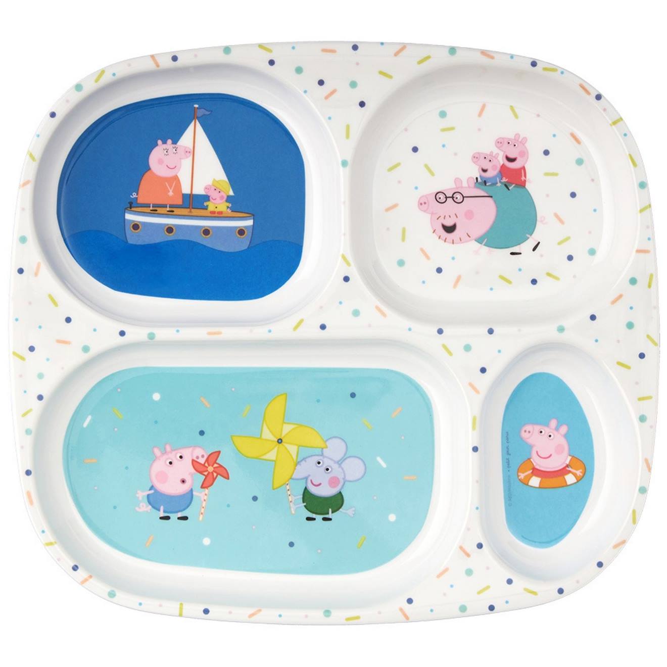 Assiette À Compartiments Multicolore