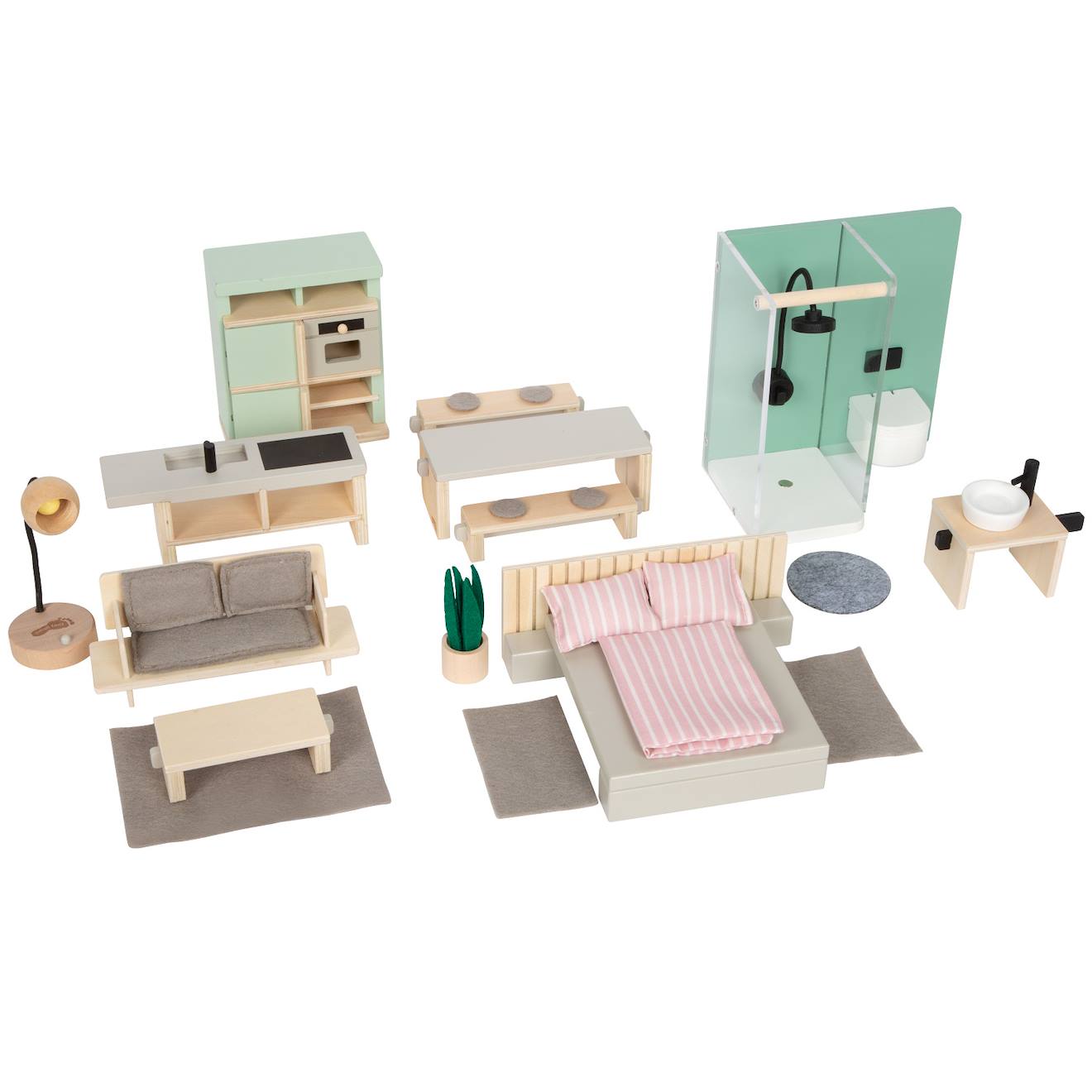Meubles Pour Maison De Poupée Beige