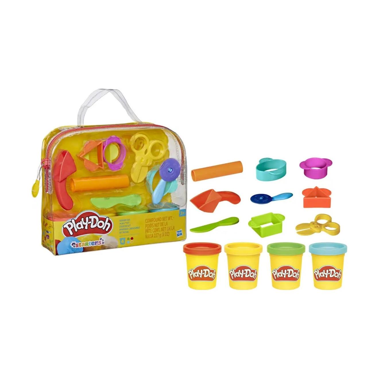 Kit De Démarrage Play-doh Avec 4 Boîtes Et Des Accessoires Multicolore