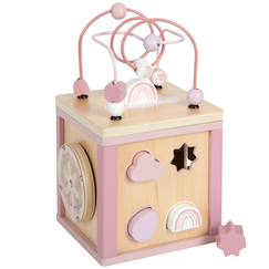 Cube de motricité en bois  - vertbaudet enfant