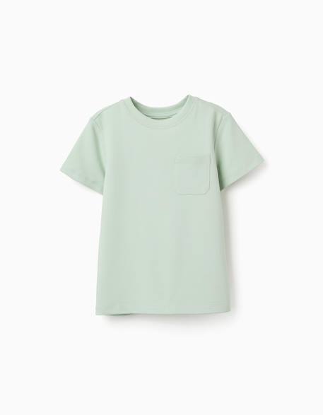 Garçon-T-shirt en coton piqué avec poche