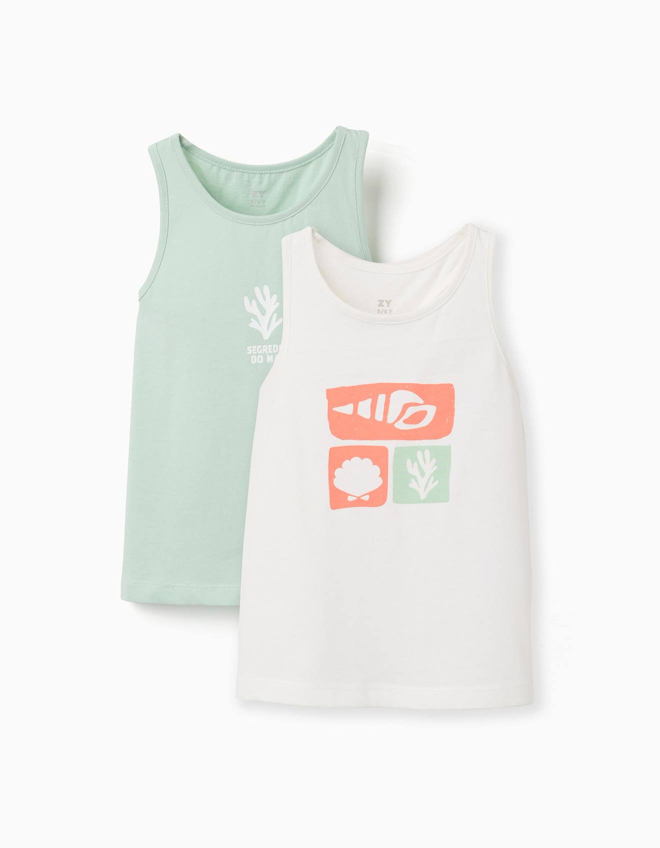 Lot De 2 Dbardeurs En Coton Avec Imprims Plage Blanc 12 €