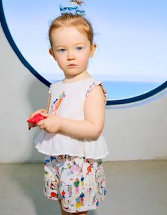 Blouse sans manches et short avec imprimé carolina celas x zippy  - vertbaudet enfant