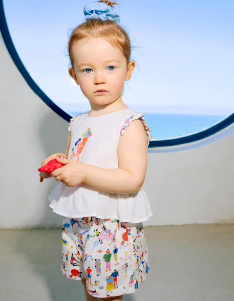 Bébé-Ensemble-Blouse sans manches et short avec imprimé carolina celas x zippy