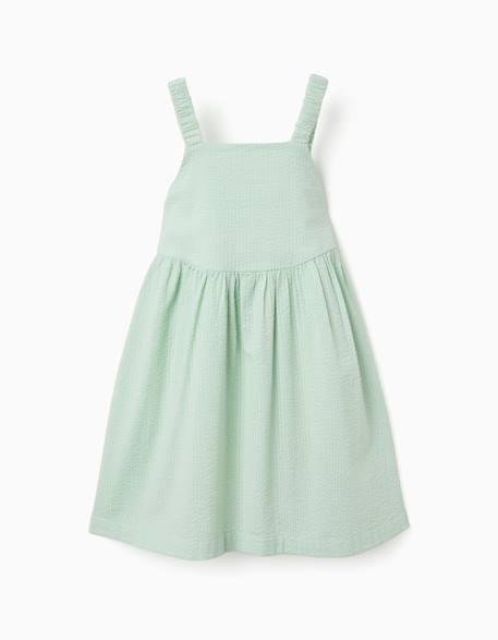 Fille-Robe sans manches en coton avec bretelles élastiques