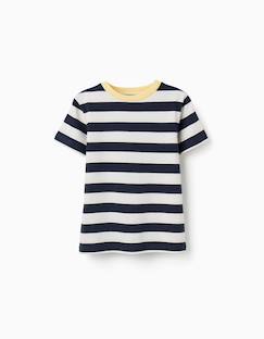Garçon-T-shirt, polo, sous-pull-T-shirt en coton à rayures