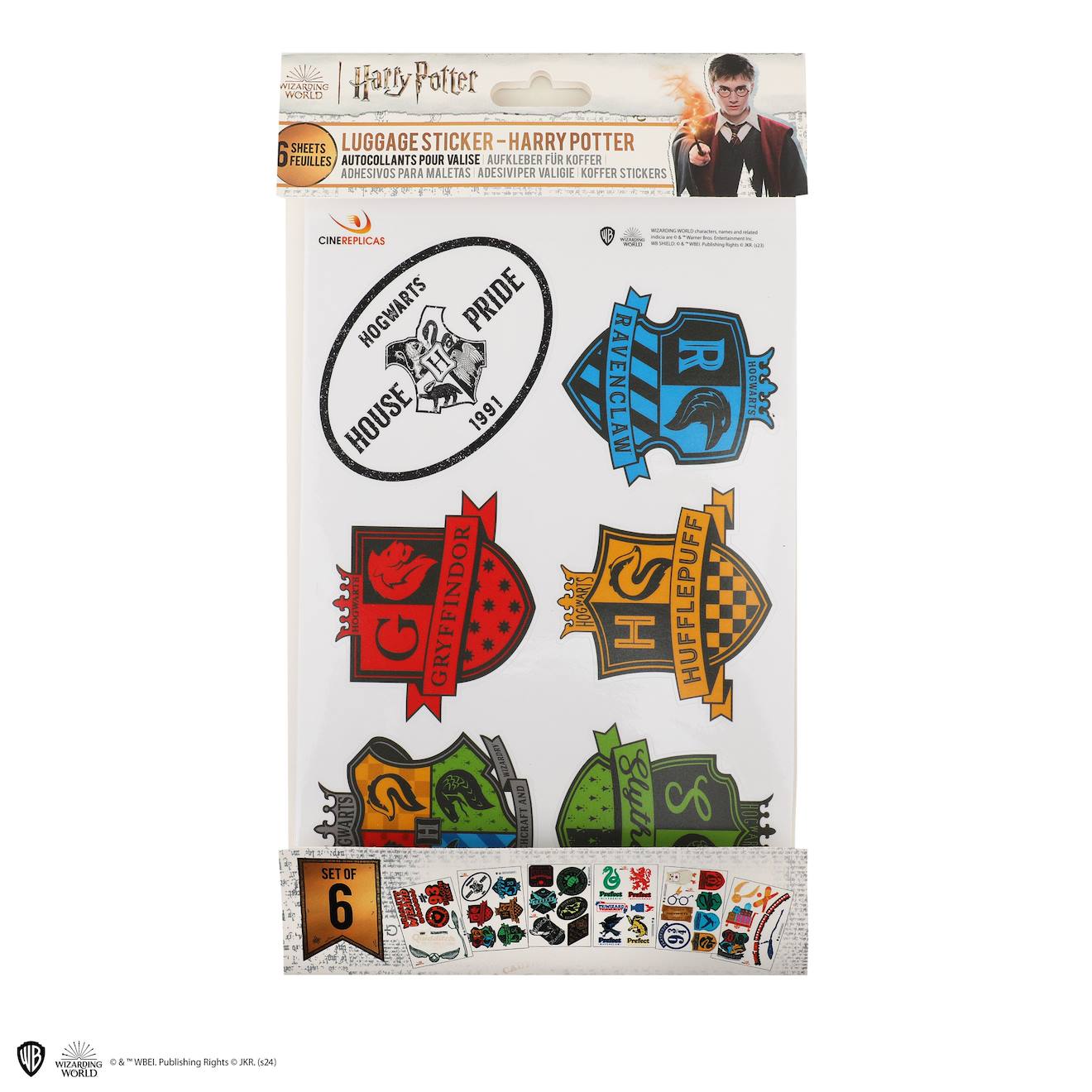 Cinereplicas Autocollants pour Bagages - Harry Potter Multicolore