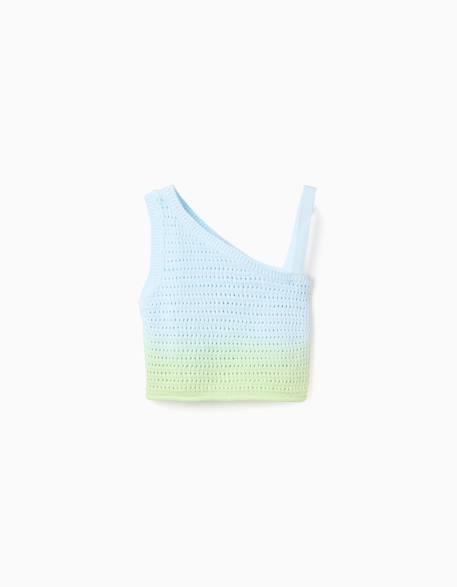Fille-T-shirt, sous-pull-T-shirt-Débardeur en croché avec effet dégradé