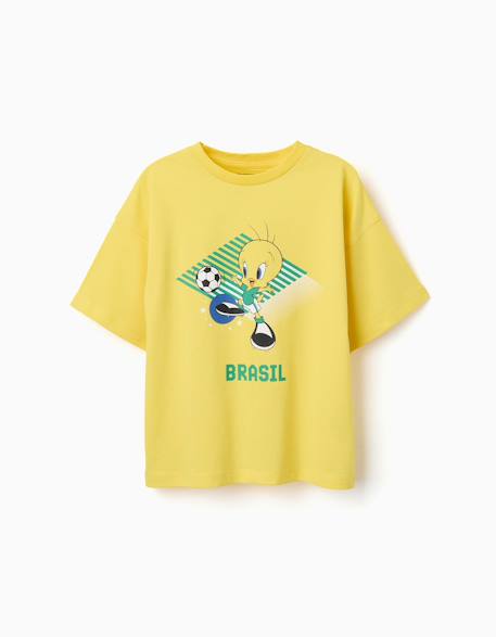 Garçon-T-shirt en coton avec imprimé titi