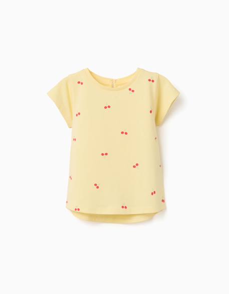 Bébé-T-shirt en coton avec motif cerise