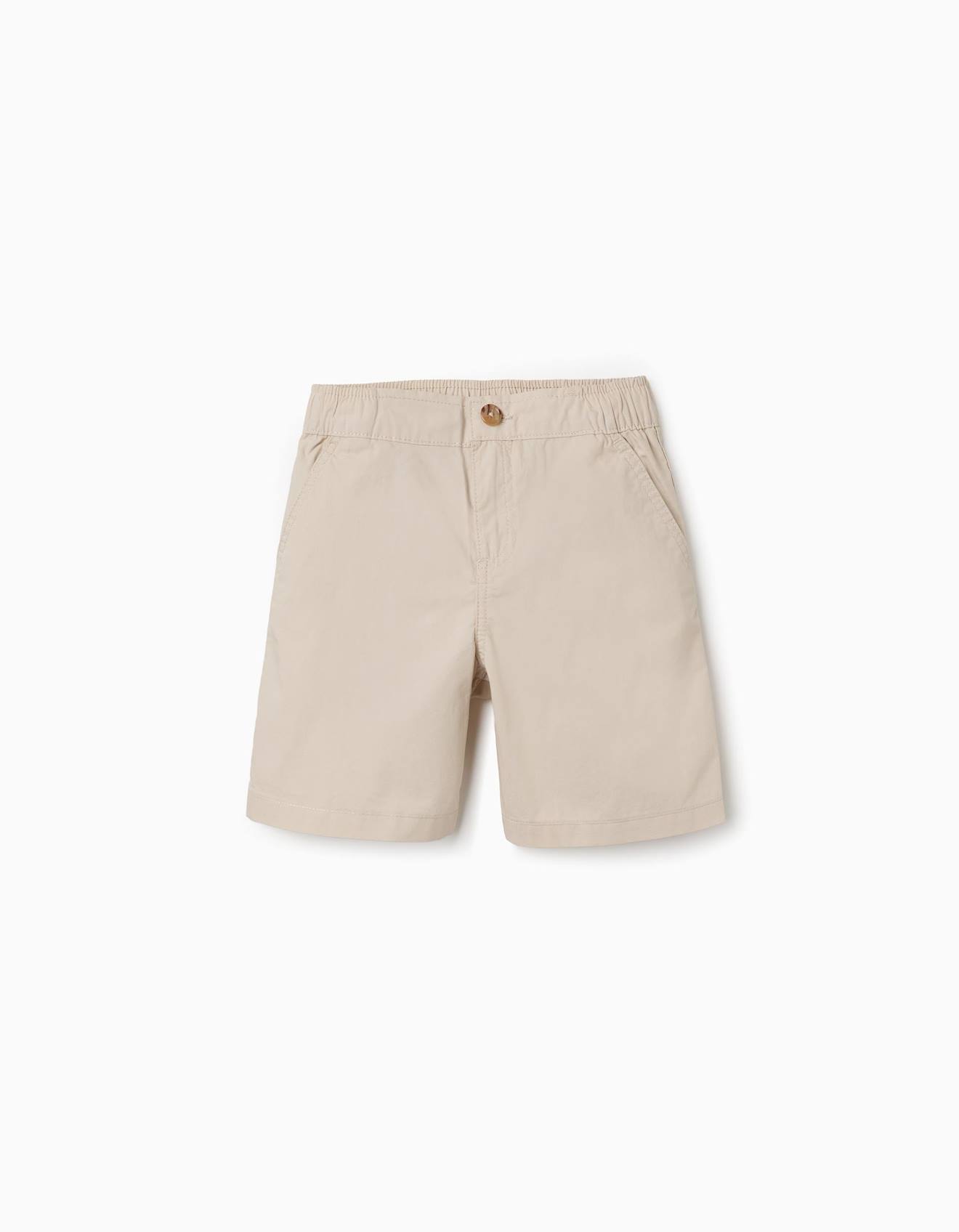 Short Chino Midi En Popeline Beige Clair 17 €