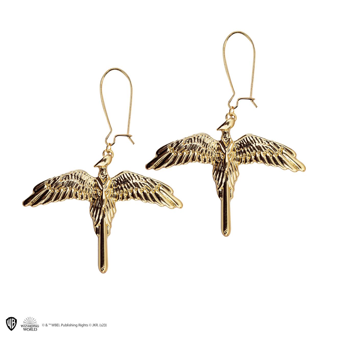 Boucles D'oreilles Fumseck - Harry Potter Or
