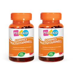 Puériculture-Petite parapharmacie-Gommes multivitaminées 60 oursons - lot de 2