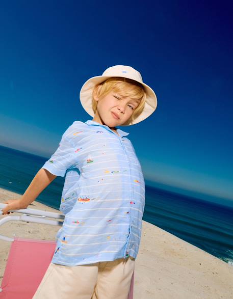 Garçon-Chemise-Chemise en coton avec imprimé carolina celas x zippy