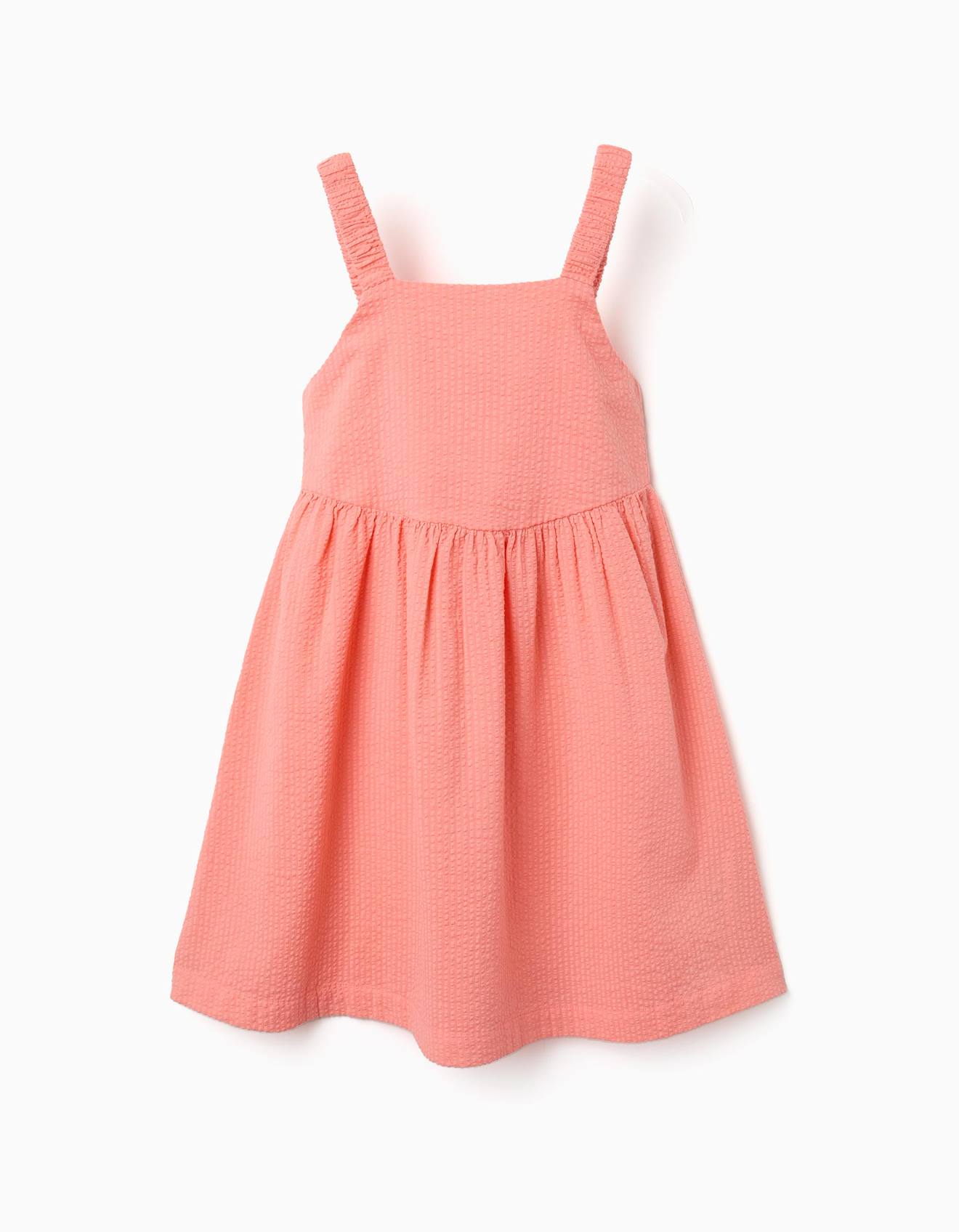 Robe Sans Manches En Coton Avec Bretelles lastiques Corail Clair 18 €