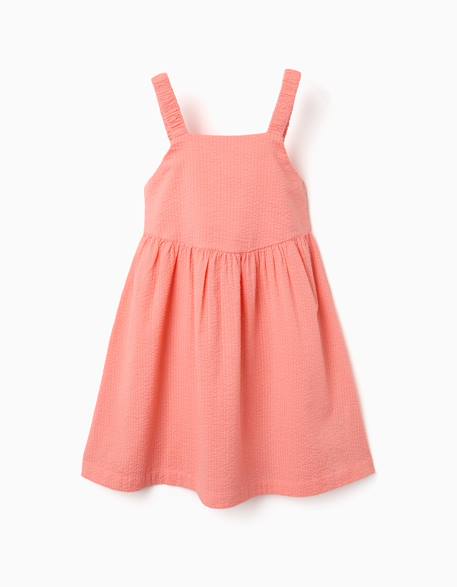 Fille-Robe sans manches en coton avec bretelles élastiques