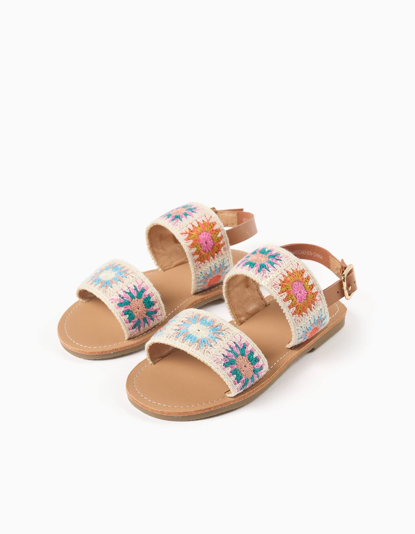 Sandales Avec Motif Floral Au Crochet Beige 30 €