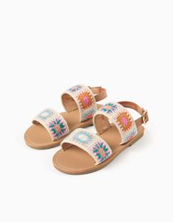Chaussures-Chaussures fille 23-38-Sandales avec motif floral au crochet
