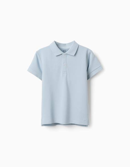 Garçon-Polo en coton piqué à manches courtes