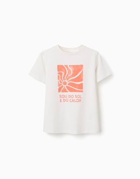 Garçon-T-shirt en coton avec imprimé sou do sol