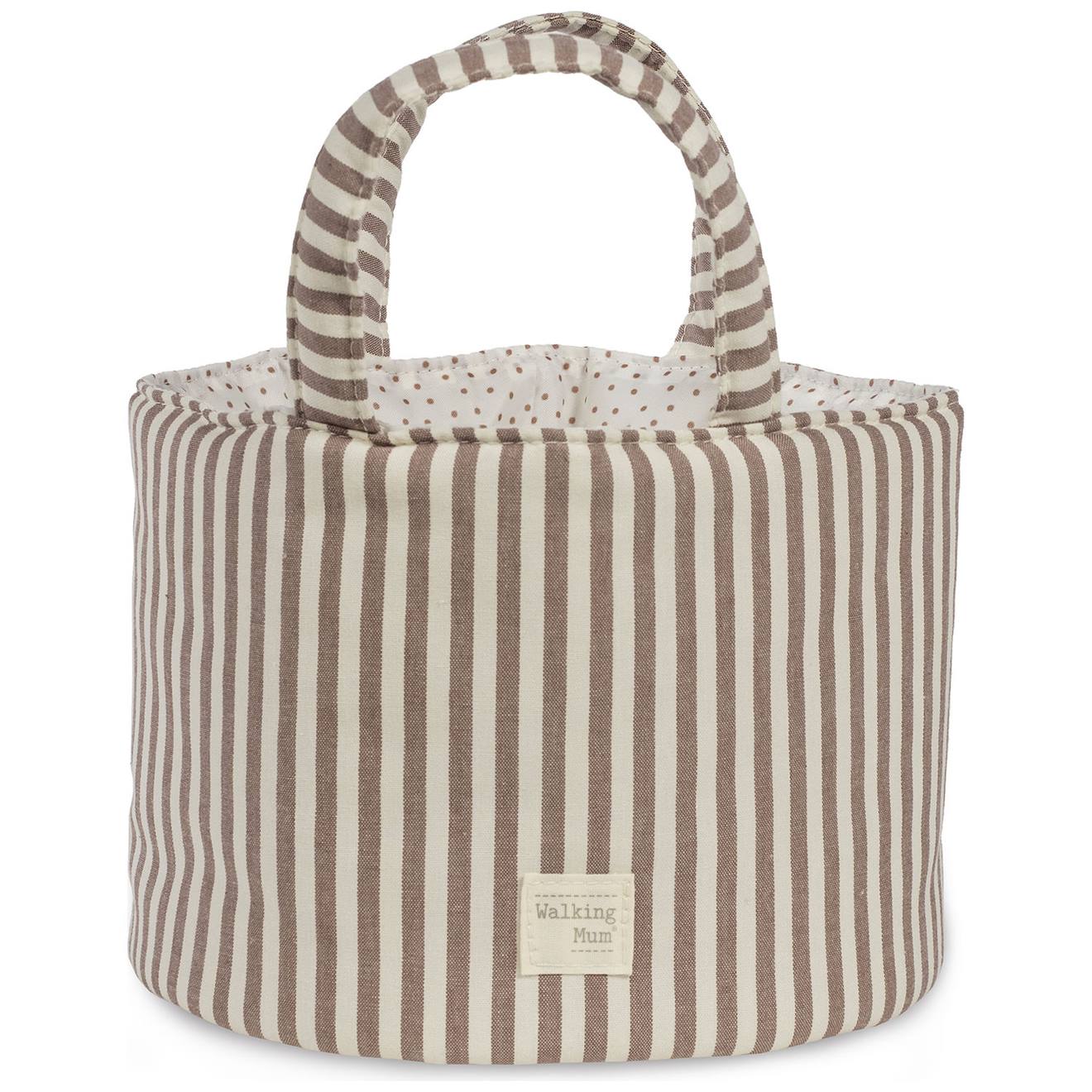 Panier De Rangement Praliné Rayures Moka Marron Panier De Rangement Praliné Rayures Moka Marron
