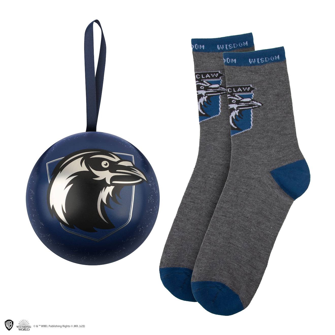 Capsule De Noël Avec Boule De Noël Et Chaussettes Serdaigle - Harry Potter Bleu