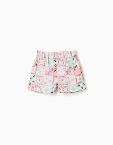 Bébé-Short-Short en coton avec motif mosaïque