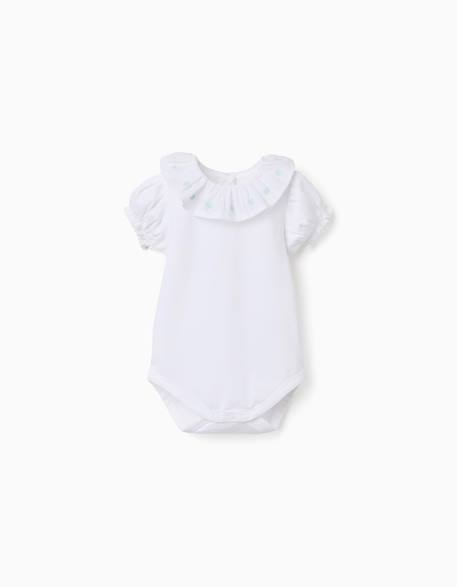 Bébé-Body en coton avec col brodé